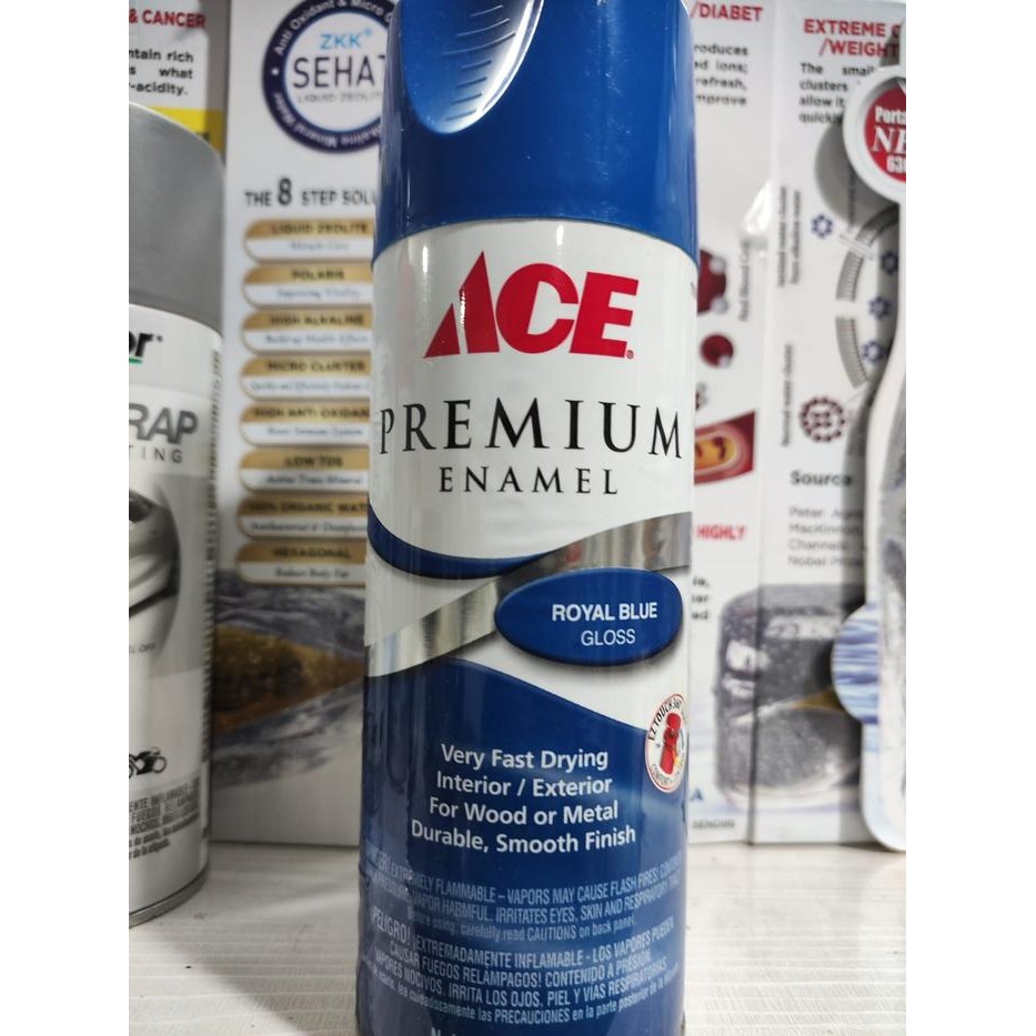 Cat Semprot Biru Ace Premium Enamel Royal BLue Gloss 340