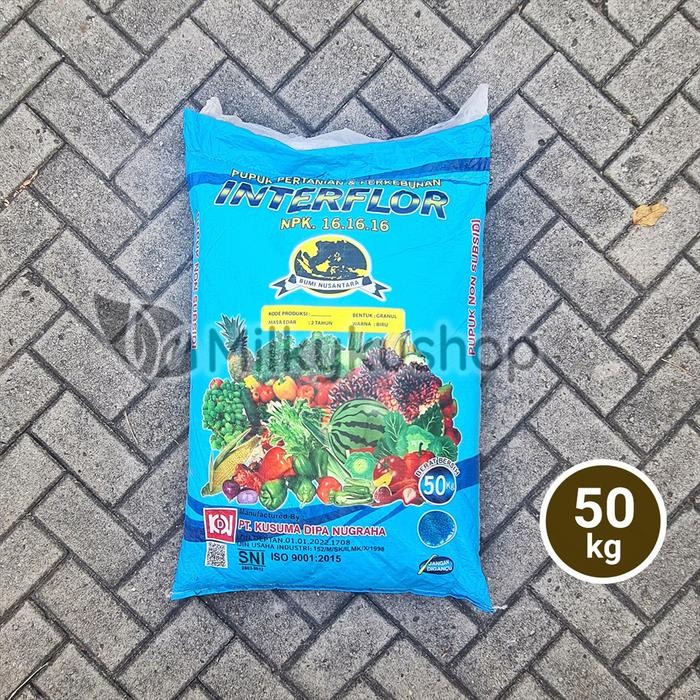 Pupuk Interflor Npk 16 16 16 Berat 50 Kg Kp Via Gosend Grab