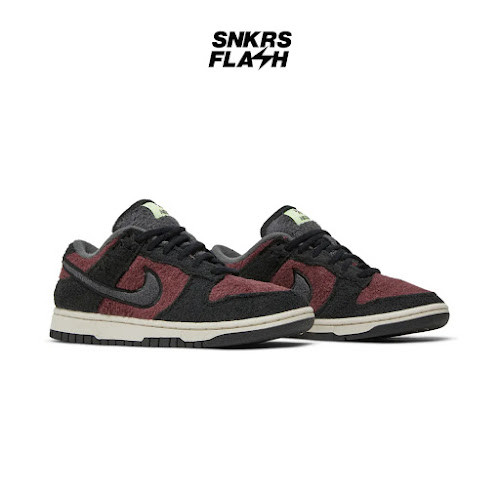 NIKE DUNK LOW SE CC FLACEE BURGUNDY CRUSH Sepatu Sneakers Wanita - DQ7579600 - Size 36.5