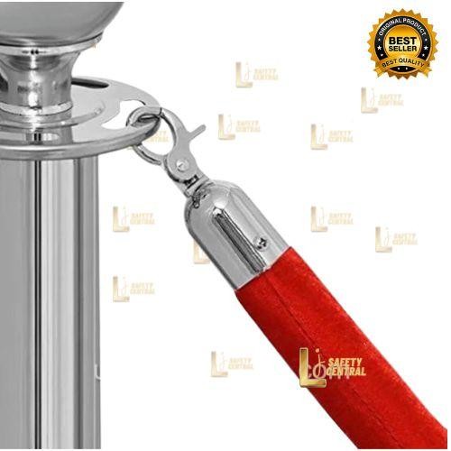 

Tali Pembatas Tiang Antrian Bludru Hitam