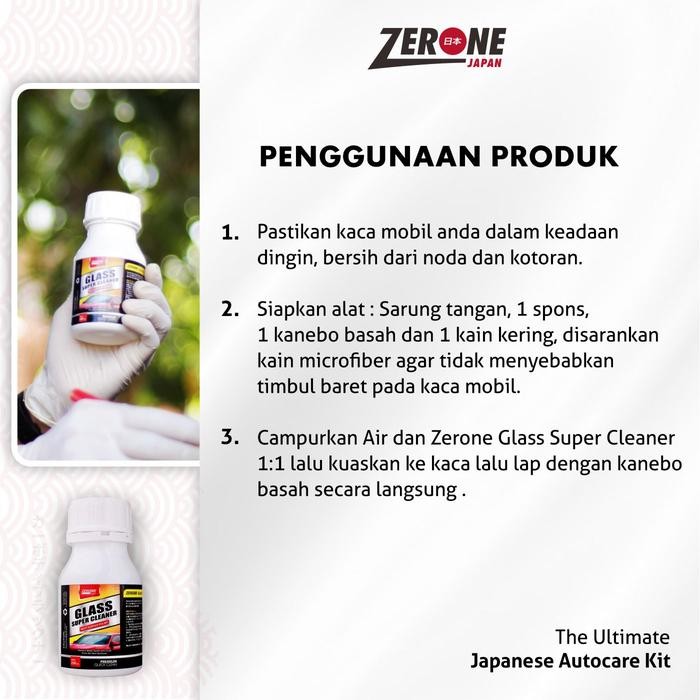 PAKET ZERONE JAPAN GLASS SUPER CLEANER INTERIOR CLEANER NANO COATING