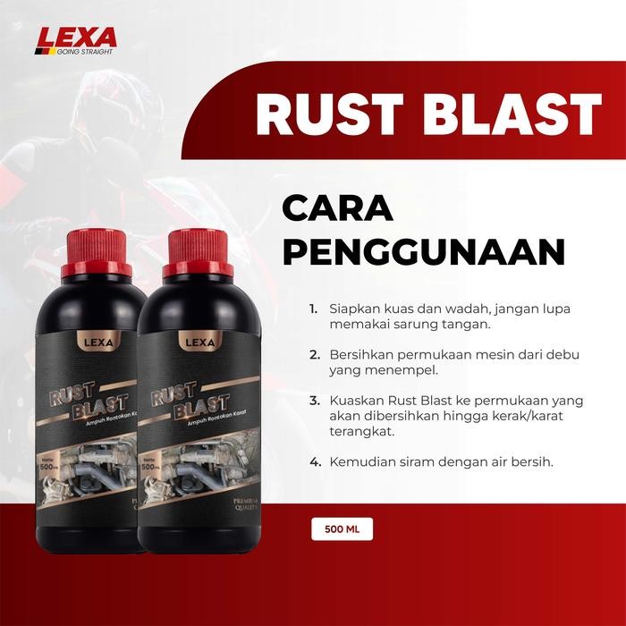 [BONUS CAIRAN ANTI KARAT] LEXA RUST BLAST RUST REMOVER PENGHILANG KARAT MESIN MOTOR MOBIL PEMBERSIH
