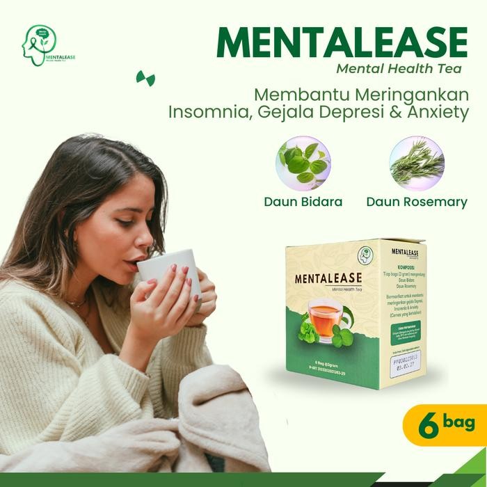 

Lecy.store2 Teh Herbal Obat Anti Stres - Mentalease Tea Instan 6 Bag - Minuman Untuk Bantu Ringankan