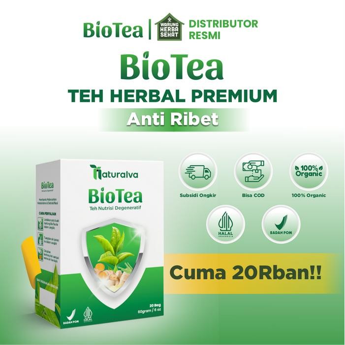 

Lecy.store2 BioTea Minuman Teh Herbal Alami Membantu Menutrisi Kesehatan - Teh Hijau Legal dan Halal