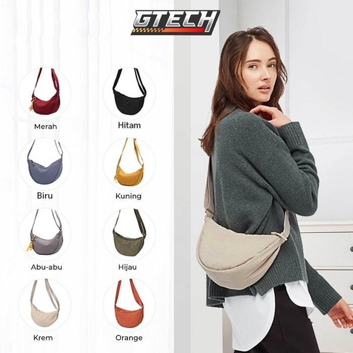 

FQ327 Tas Bahu Mini Wanita Selempang Waist Bag Sling Bag Kanvas Shoulder Bag Tas Selempang cowok