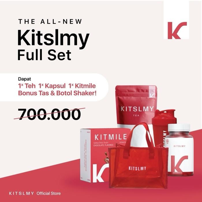 

[ Paket Lengkap ] KITSLMY Tea Hijau , Capsulee, KITMILE Include Bottle Shaker & Exclusive Bag