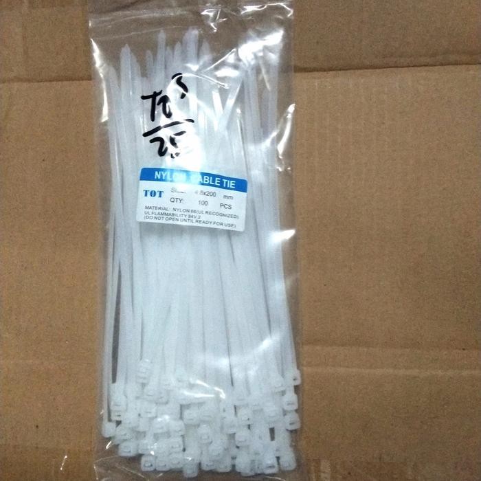 

CABLE TIE / KABEL TIS / PENGIKAT PUTIH (STRONG TEBAL 4.8 X 200 MM)