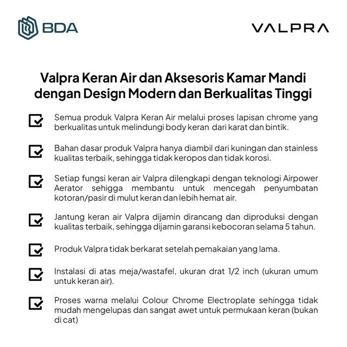 VALPRA SHOWER KAMAR MANDI SET SHOWER SET TANAM SHOWER MANDI PANAS DINGIN V CL 5701