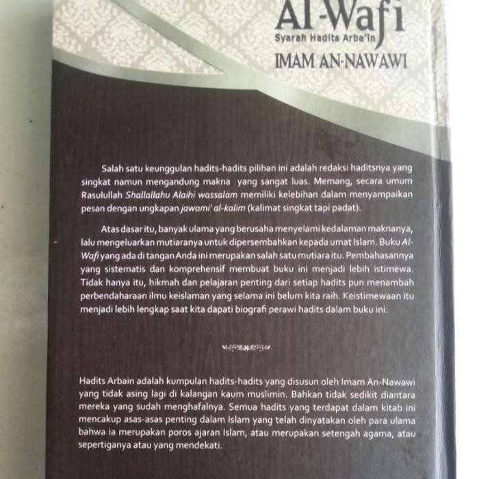

SALE !!! AL-WAFI SYARAH HADITS ARBAIN IMAM AN NAWAWI ORI - PUSTAKA AL-KAUTSAR HARD COVER EDISI