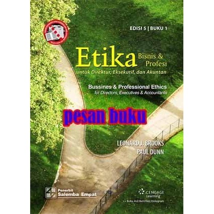 

SALE !!! BUKU ETIKA BISNIS DAN PROFESI UNTUK DIREKTUR EKSEKUTIF & AKUNTAN 1 E5 READYY