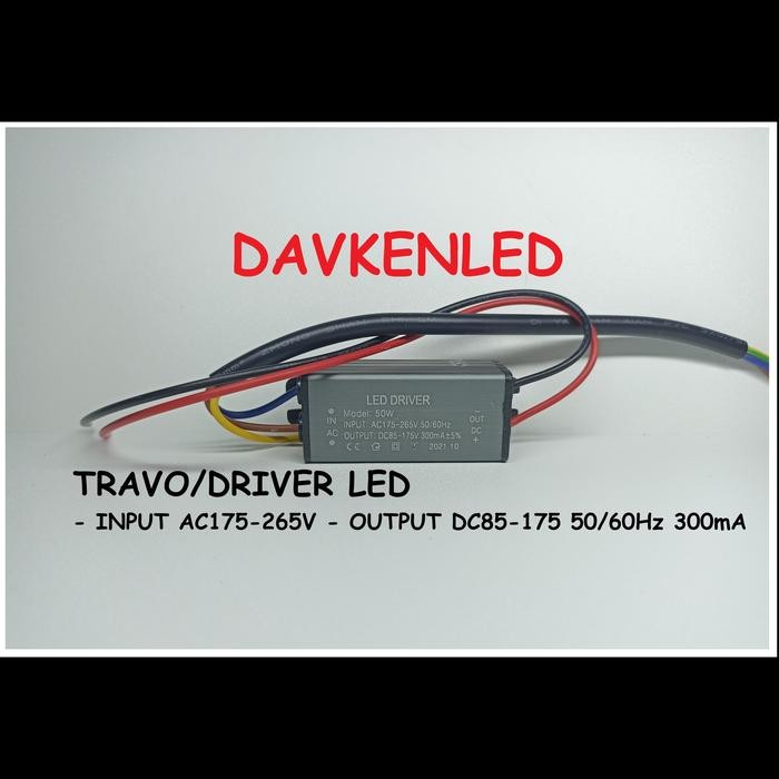 Travo Lampu Led 50Watt / Driver Lampu Led 50W / Travo Led 50W