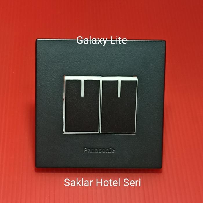 Saklar Panasonic Hitam / Style Seri / Double Hotel