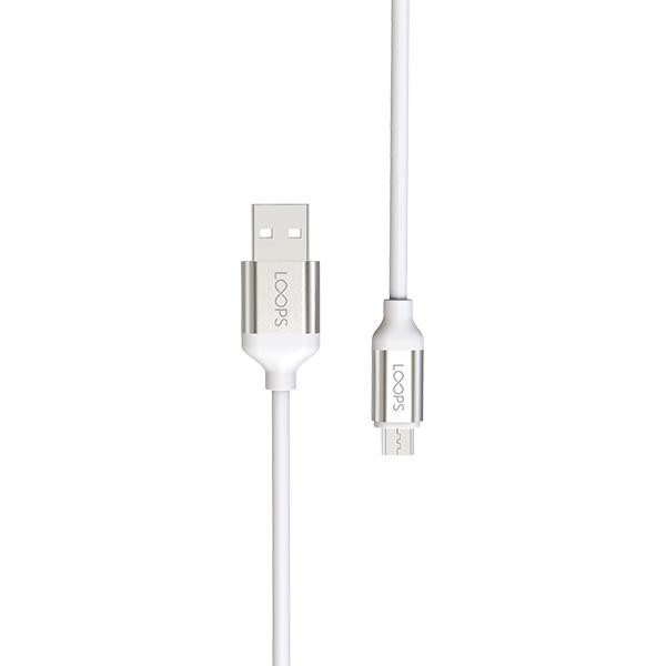 Loops Micro Usb Tpe Cable - Silver