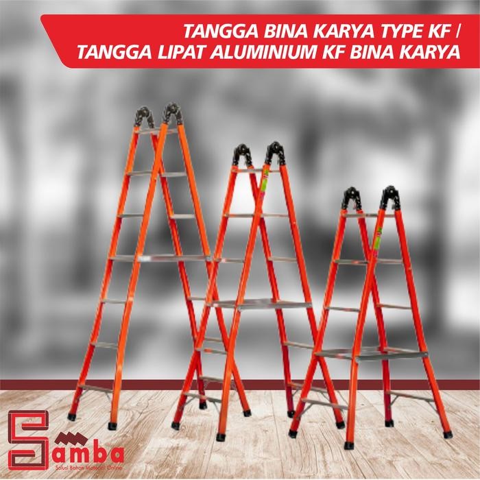 TANGGA BINA KARYA TYPE KF TANGGA LIPAT ALUMINIUM KF BINA KARYA *