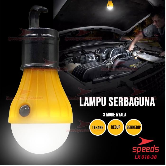 Lampu LED Lampu Emergency Cas Bohlam Multifungsi Lampu Gantung Outdoor *