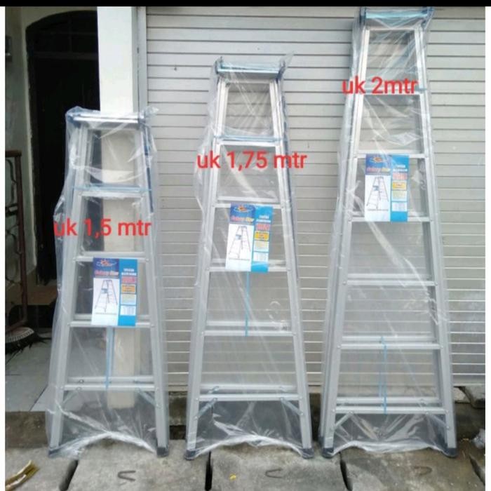 tangga lipat aluminium 150cm tebal *