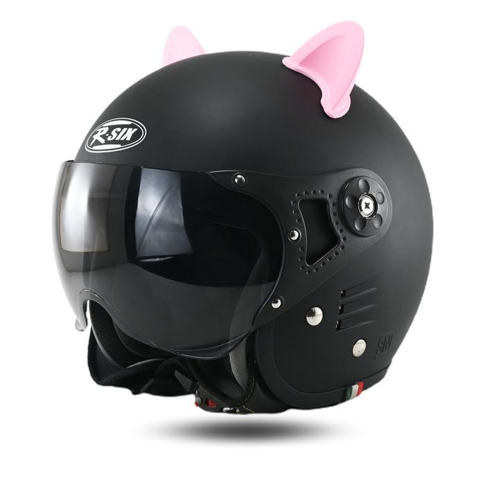 Helm Bogo Helm Retro Wanita Pria Kekinian Kaca Pilot sudah SNI Motorcycle dual sport helm setengah