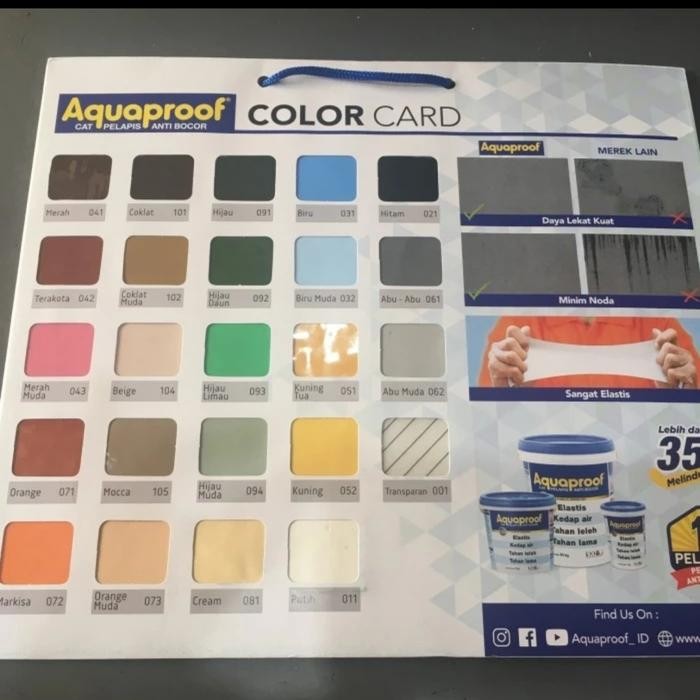 Aquaproof 4kg Galon Waterproof Aquaproof Galon 4kg Waterproofing Anti Bocor Variasi Warna 4kg Galon