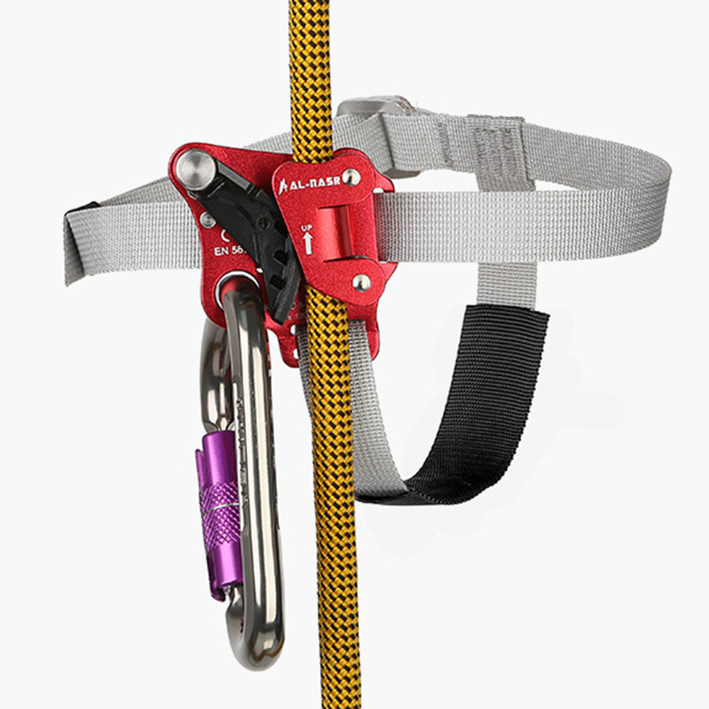 Foot Ascender Riser Aluminum Alloy Rock Climbing Foot Ascender Left/Right Foot for Rock Climbing Mou