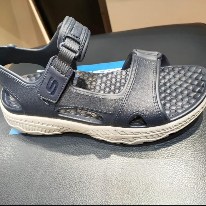 (Original Bnib)Sale Sandal Gunung Skechers For Man Wrn Navy & Black Terlaris