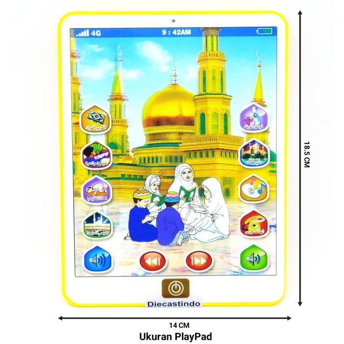 Mainan Anak Edukasi Playpad Tablet Ipad Muslim Belajar Al-Quran