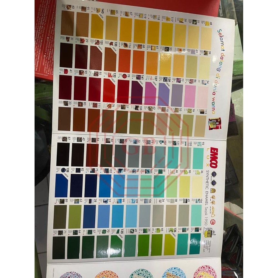 CAT EMCO CAT KAYU DAN BESI