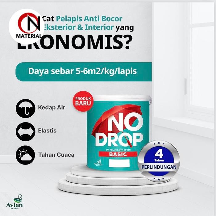 No Drop Basic 20kg / Abu / Putih / Warna