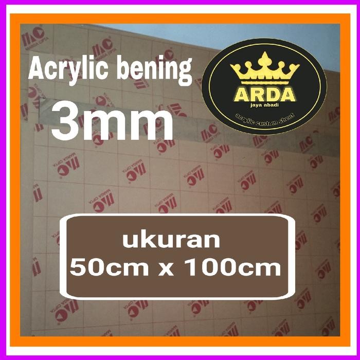 

Akrilik 3mm bening 50 x 100 Acrylic clear 3mm akrilik 3mm bening lembaran miika plastik marga cipta