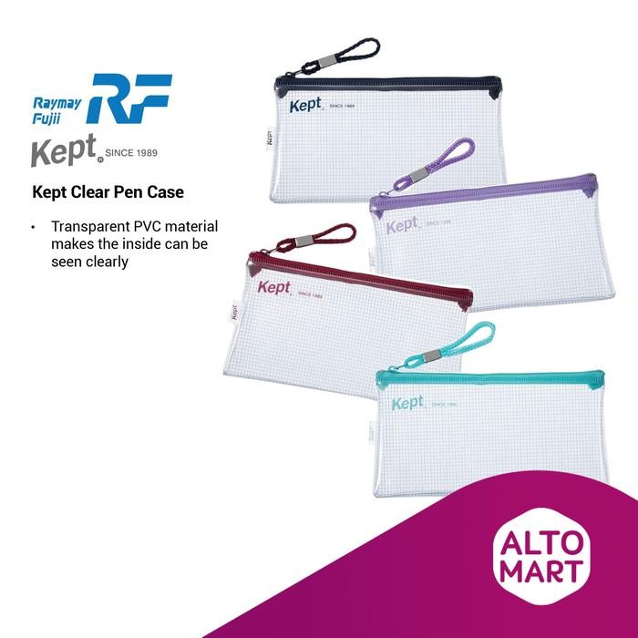 

Raymay Kept Clear Pen Case Pouch Bening Make Up Kosmetik Tempat Pensil