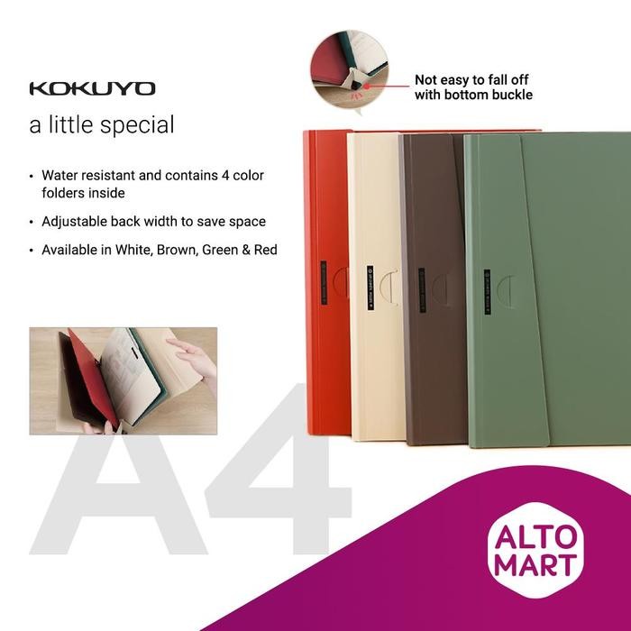 

Kokuyo Retro File Document With Closure A4 (4 Pp Folder)