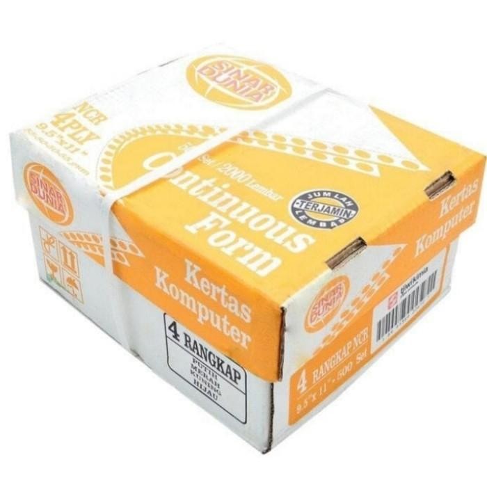 

kertas continuous form 4 ply 9,5x11 paperline/sinar dunia/golden form/index murah