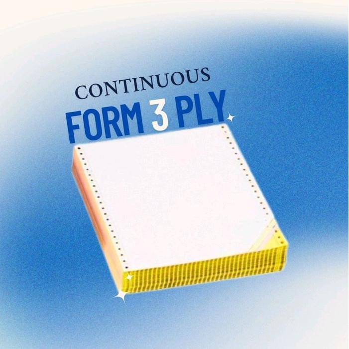

i-FORM Econo Kertas Continuous Form 3 Ply 9.5 X 11 atau 9.5 X 11/2 Putih Merah Kuning 500 Set Box