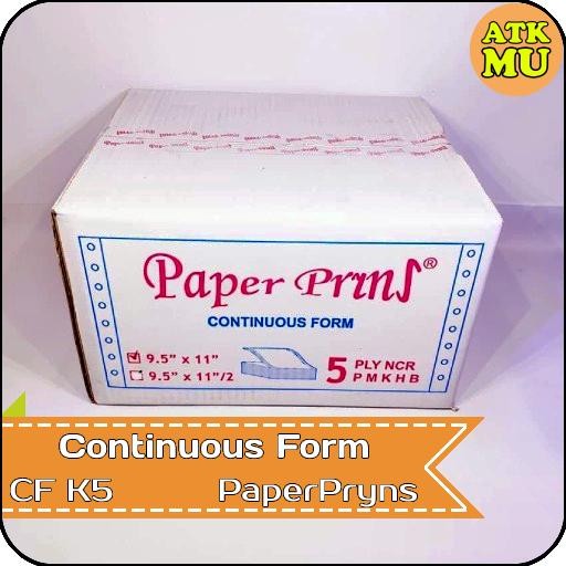 

Kertas Continuous Form 9,5" x 11" 5 PLY NCR K5 PaperPryns