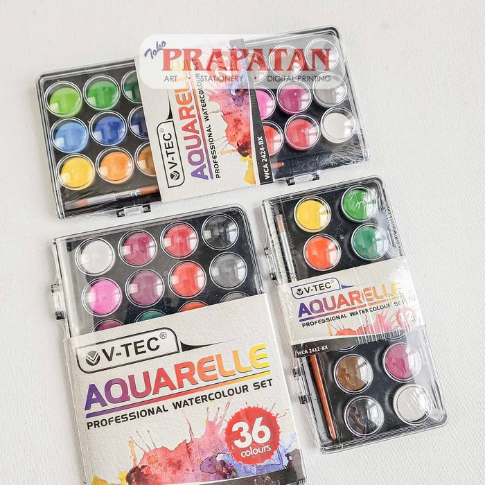 

Stok Baru V-TEC Aquarelle Watercolor Set Block WCA-BX Cat Air Set