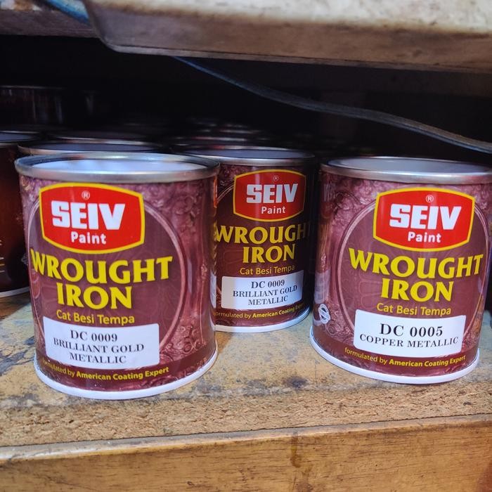 SEIV WROUGHT IRON EMAS 250 ML / GOLD 250 ML / CAT EMAS KECIL
