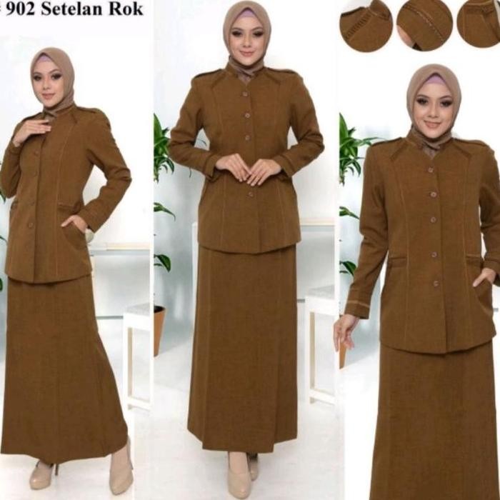 Baju Dinas Wanita Pemda Aceh Blazer Pns Asn Keki Seragam Pemda Khaki Wanita Baju Dinas Guru Termurah