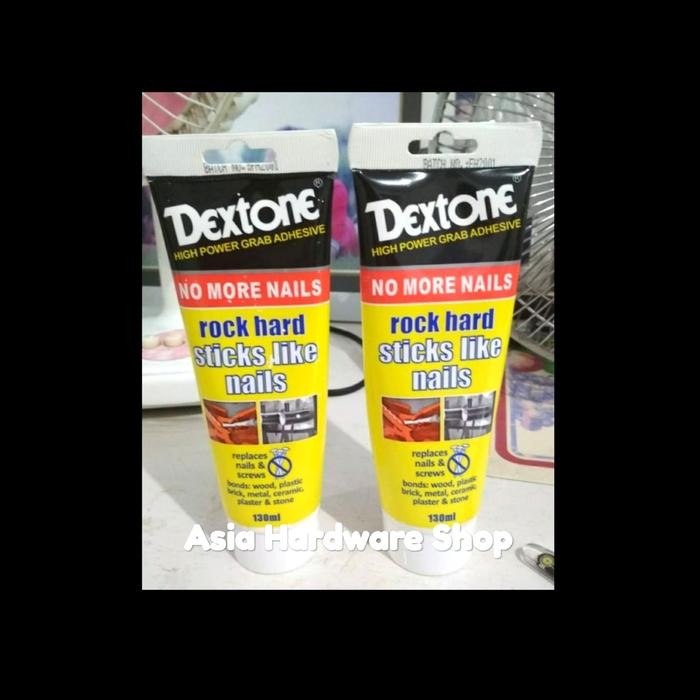 

Stok Baru Lem DEXTONE No More Nails Lem Anti Paku Keramik Kayu Metal 130ml