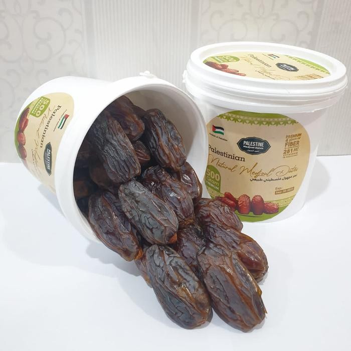 

ORIGINAL Kurma Medjool Palestine Jumbo 500 Gram Kemasan Ember READY STOCK