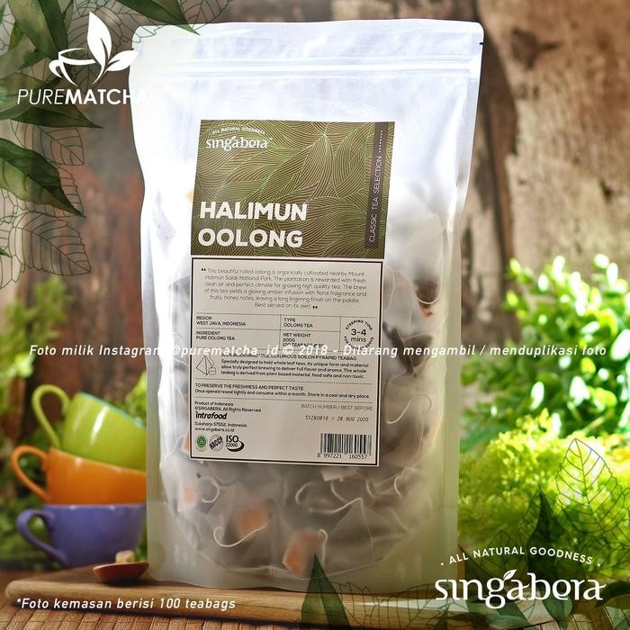 

Singabera Tea - Halimun Oolong 100tb Indonesian Premium Tea Teh Oolong
