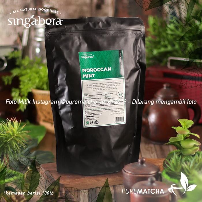 

Singabera - Moroccan Mint 100tb Greentea Mint Premium Cafe Tea Hotel