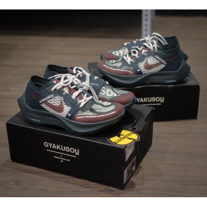Nike Zoom X Vaporfly Next% X Gyakusou Midnight Spurce Terbaru Best Quality 100% Original
