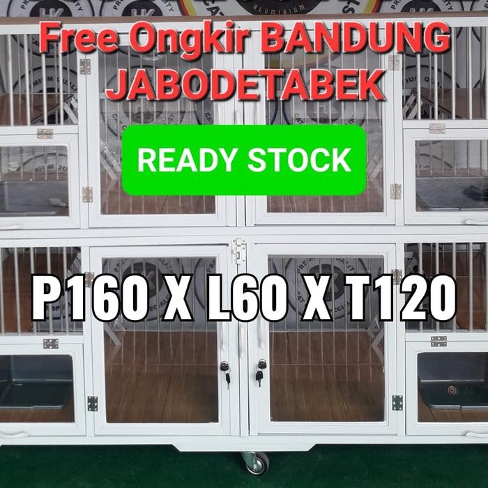 Kandang Kucing Aluminium 4 Kamar Terlaris