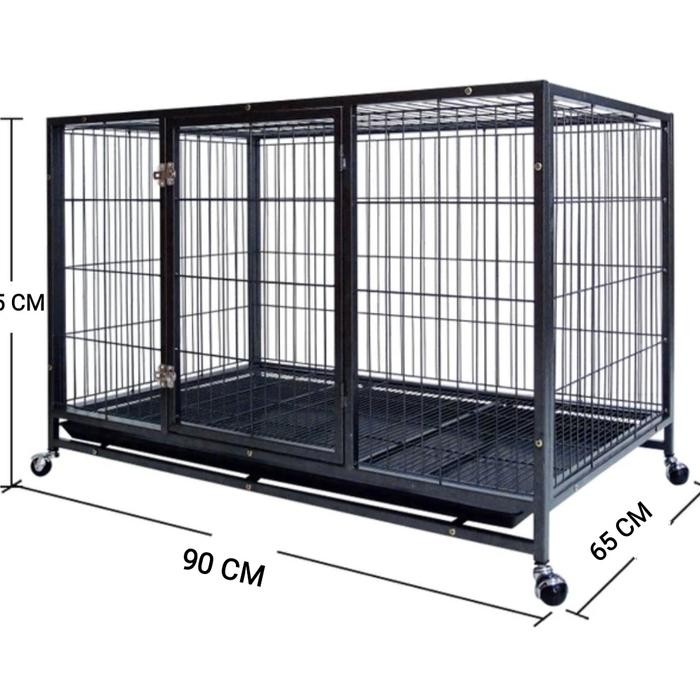 Kandang Anjing Kucing Jumbo Besi Hollow Tebal Terlaris