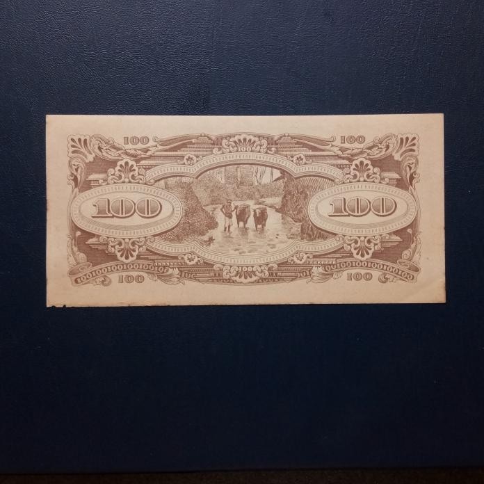 Uang Jepang Malaya Invasion Money $100 1944