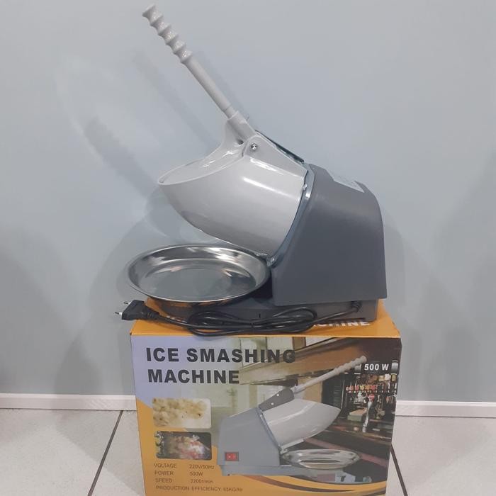 Mesin Serut Es Listrik Ice Crusher Penghancur Es Batu 2 Mata Pisau