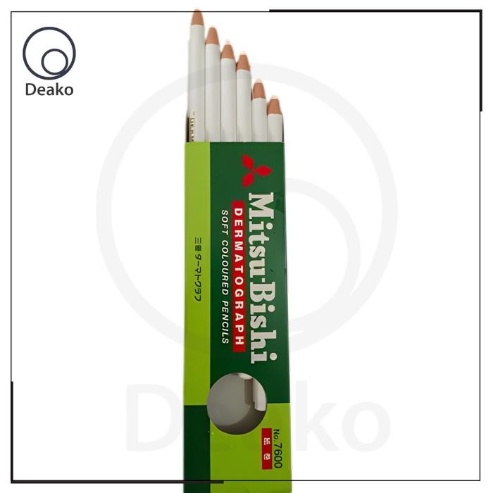 

Pensil Kaca Pencil Glass Dermatograph Mitsubishi Original Putih White
