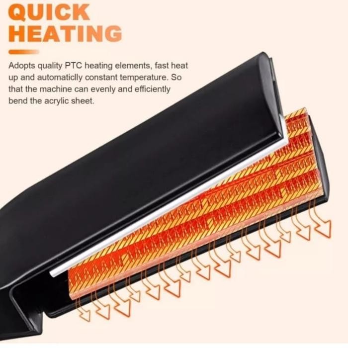 

Catok Bender Acrylic / Alat Tekuk Pemanas Acrylic Shijin