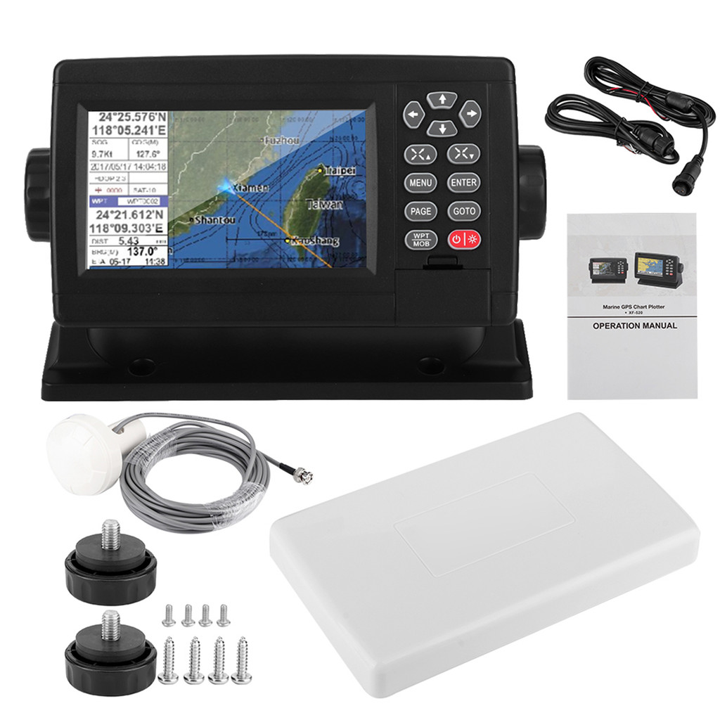 monicaa3 Xinuo XF-520 5'' Marine Satellite GPS Navigator Color LCD Display Dual-Mode Positioning Boa
