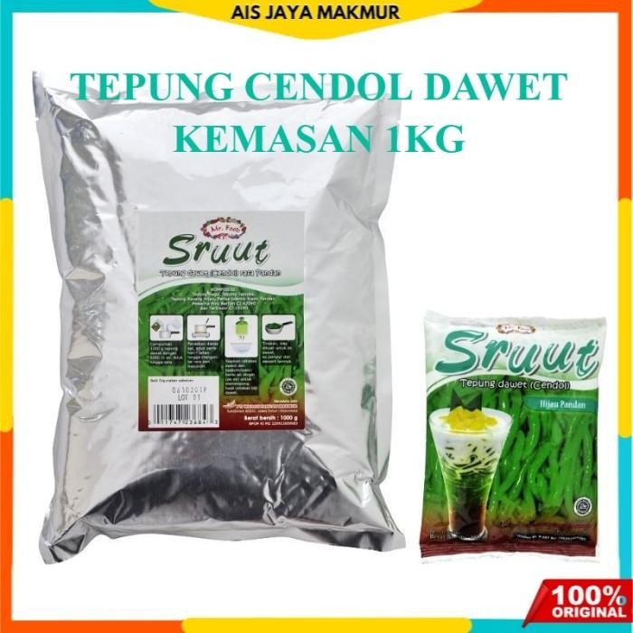 (Allthebest) Tepung Dawet Cendol Sruut 1000 gr Mr. Food Tepung cendol 1KG