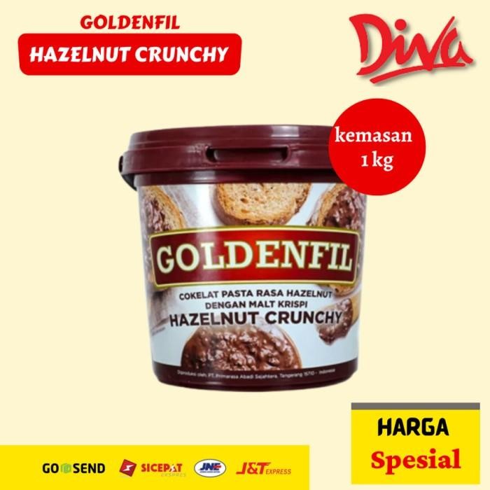 

(Allthebest) Goldenfil Choco Crunchy 1 Kg / Selai Premium Cokelat Renyah
